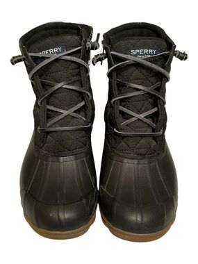 SPERRY Women’s Black Saltwater Boots Size 7